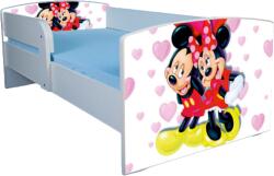  Pat copii 2-6 ani Mickey si Minnie 130x60 cm cu sertar ptv3414 (PTV3414)