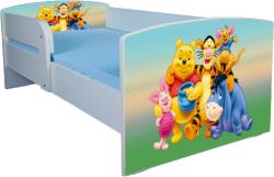 Pat copii 2-6 ani Winnie the Pooh 130x60 cm, fara sertar ptv3425 (PTV3425)