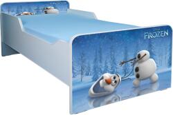 Pat copii 2-6 ani Olaf Frozen cu saltea 130x60 cm si cu sertar ptv3332 (PTV3332)