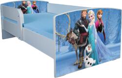  Pat fetite 2-6 ani Frozen model cu sertar si saltea 130x60cm ptv3390 (PTV3390)