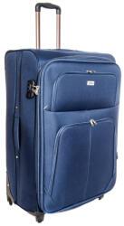  Bassum kék puhafalú kabin bőrönd