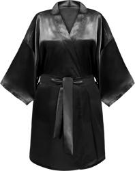 GLOV Kimono Style Satin fürdőköpeny - Fekete