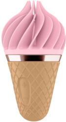 Satisfyer Sweet Treat - akkus, forgó csikló vibrátor (pink-barna) (4061504001135) - padlizsan