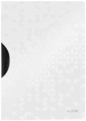 Leitz Dosar plastic, cu clema, A4, alb, LEITZ WOW ColorClip (LZ41850001)