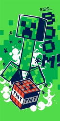 Jerry Fabrics Pamut törölköző Minecraft Boom 70 x 140 cm