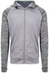 Just Cool Férfi sportos pulóver tarka ujjakkal - Szürke / szürke melírozott | XL (JC057-1000256013)