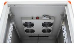 Legrand EC4V Rackszekrény ventilátor 19"- 4 ventilátor, termosztát, 320m3/óra, Fekete (EC4V)
