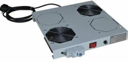 Legrand EC2V Rackszekrény ventilátor 19"- 2 ventilátor, termosztát, 160m3/óra, Fekete (EC2V) - hik-online