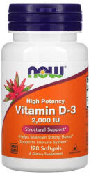 NOW Vitamina D3, 2000 IU, Now Foods, 120 softgels