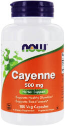 NOW Cayenne Pepper (Capsaicina), 500mg, Now Foods, 100 Capsule