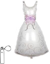 PartyPal Menyasszonyi ruha, óriás fólia lufi, 81 cm, csomagolt