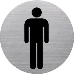 HELIT Információs tábla, rozsdamentes acél, HELIT, férfi mosdó (INH6270900) - onlinepapirbolt