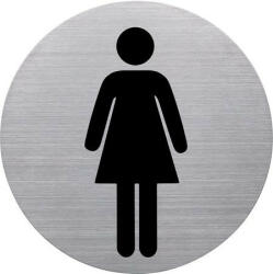 HELIT Információs tábla, rozsdamentes acél, HELIT, női mosdó (INH6271000) - onlinepapirbolt