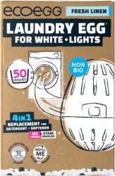 Ecoegg 4in1 Mosótojás Fehér és világos színű ruhákhoz, 50 mosáshoz - Fresh Linen