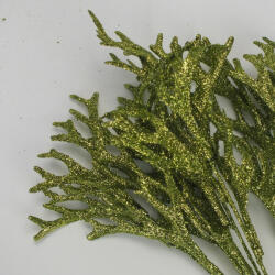 Csillámos szarvasagancs csokor zöld - kosarbolt