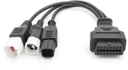 Yamaha 3pin 4pin Honda 8pin kábel -> OBD2 (AD000106)