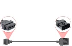  Opel/GM átalakító kábel 10pin -> OBD2 (AD000030)