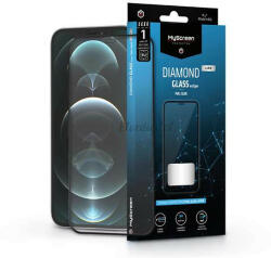 MyScreen Apple iPhone 12/12 Pro edzett üveg képernyővédő fólia - MyScreen Protector Diamond Glass Lite Edge2.5D Full Glue - fekete - bluedigital