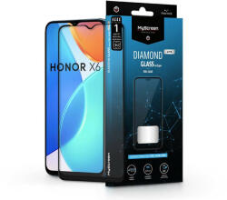 MyScreen Honor X6 edzett üveg képernyővédő fólia - MyScreen Protector Diamond Glass Lite Edge2.5D Full Glue - fekete - bluedigital