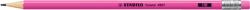 STABILO Grafitceruza HB, radíros, neon pink test Stabilo Swano (33949)