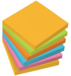 Sigel Öntapadó jegyzettömb, 75x75 mm, 100 lap, 6 szín, SIGEL, vegyes színek (MU120) - irodaszerbolt