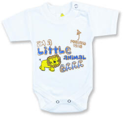 Baby´s Wear Baba body, rövid ujjú- Animal, fehér Méret: 68 (4-6hó)
