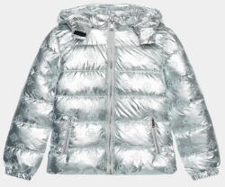 GUESS Яке за момиче в сребристо покрито с лога Guess