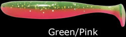 Basic Lures White Bait 4" / Green/Pink gumihal