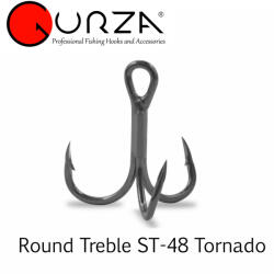 GURZA Round Treble hook ST-48 TORNADO #1 BC