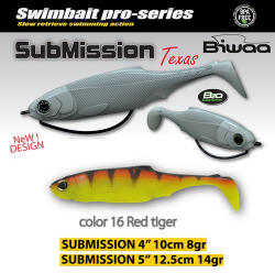 Biwaa SUBMISSION 4" 10cm 16 Red Tiger gumihal