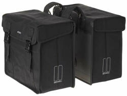 Basil Kavan XL double bag, fekete csomagtartó táska