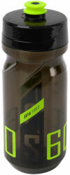Polisport S600 600 ml, átlátszó fekete/fekete/lime zöld kulacs