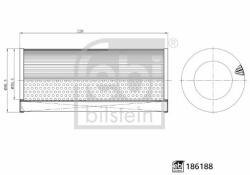 Febi Bilstein Filtru aer FEBI BILSTEIN 186188 - automobilus