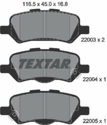 TEXTAR set placute frana, frana disc TEXTAR 2200301 (2200301)
