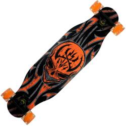 Action One Longboard cu roti luminoase, Action One, 80 x 20 cm, Spider Death