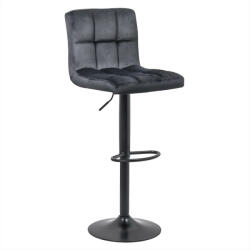  Scaun bar catifea ABS 191B negru