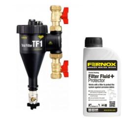 Fernox Pachet Filtru Antimagnetita Fernox Tf1 Total Filter Cu Robineti De 3/4 Si Fluid Protector 500 Ml (62147)