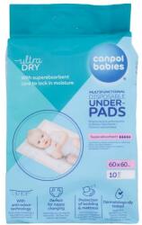 Canpol babies Ultra Dry Multifunctional Disposable Underpads 60 x 60 cm aleza pentru schimbarea scutecului 10 buc pentru femei Saltea de infasat
