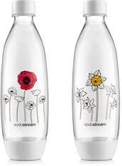 SodaStream BO DUO FUSE 2x1l fehér 2 db-os szénsavasító virágos palack szett (42003192) - bestbyte