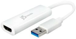 j5create Адаптер j5create JUA254, USB-A към HDMI, Бял (J5-JUA254)