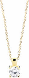 Cutie Jewellery Pandantiv delicat din aur galben cu zirconiu clar Z8010-40-10-X-1