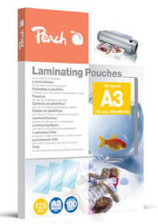 Peach Folii de laminare PEACH A3 (303x426mm), 125mic, lucioase, 100 buc (PP525-01)