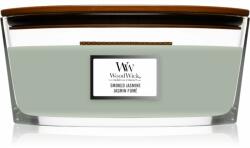 WoodWick Smoked Jasmine lumânare parfumată cu fitil din lemn (hearthwick) 453, 6 g