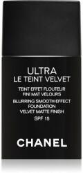 CHANEL Ultra Le Teint Velvet kisimitó make-up egységesíti a bőrszín tónusait árnyalat 10 Beige 30 ml