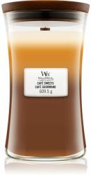 WoodWick Trilogy Café Sweets lumânare parfumată cu fitil din lemn 609, 5 g