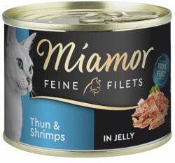 Miamor Feline Filets Hrana umeda pisici, cu ton si creveti in aspic 185 g