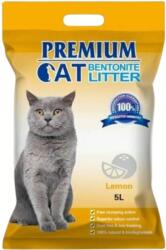 Premium Cat Clumping Bentonite Litter - Lămâie pentru pisici 4x5L