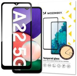 Wozinsky Folie de protectie Ecran WZK pentru Samsung Galaxy A22 5G A226, Sticla securizata, Full Glue, Neagra