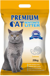 Premium Cat Clumping Bentonite Litter - Lămâie pentru pisici 20kg