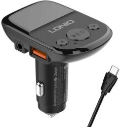 LDNIO Bluetooth C706Q, 2USB, AUX Transmiter FM + USB-C cable (C706Q Type C) - scom